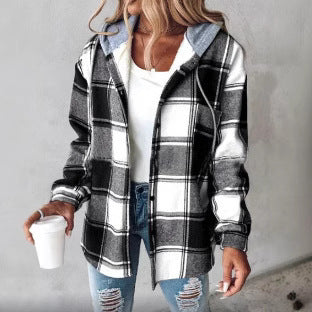 Women's Large Plaid jacket