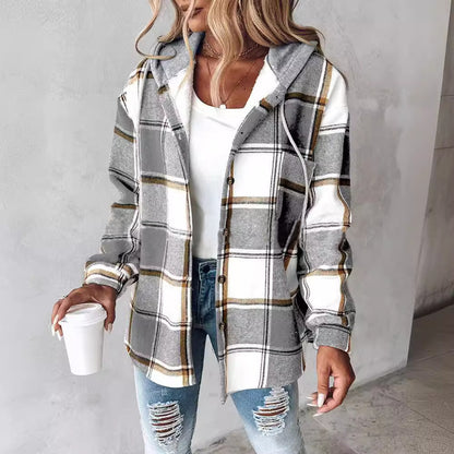 Women's Large Plaid jacket