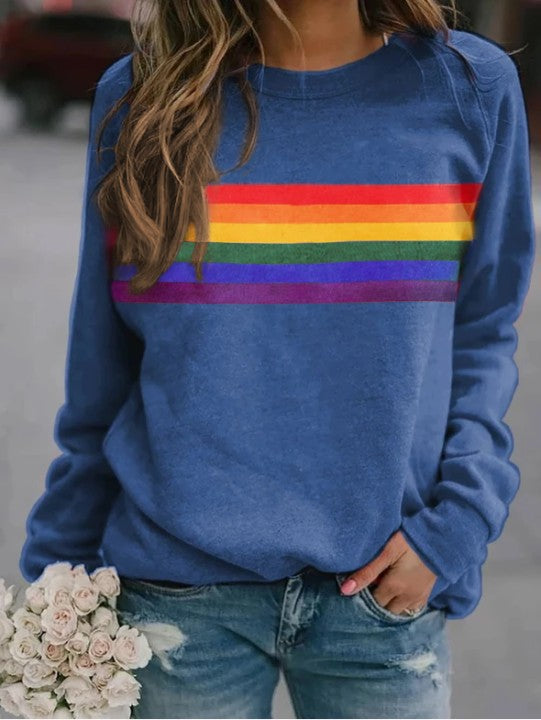 Pullover long sleeved sweatshirt