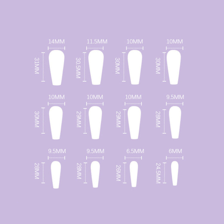 24 Piece French Ballet Manicure Press On Nails