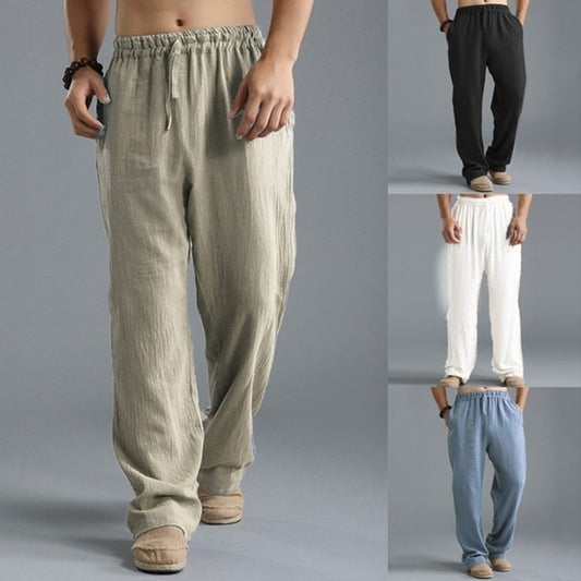 Loose Casual Pants With Elastic Waistline