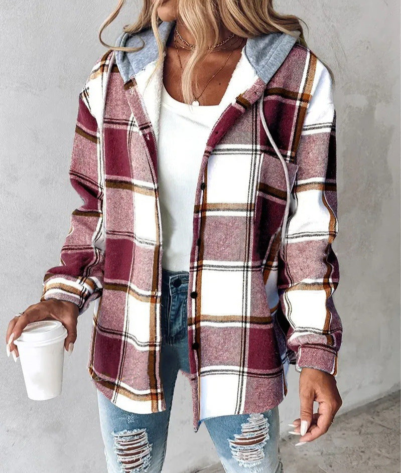 Women's Large Plaid jacket