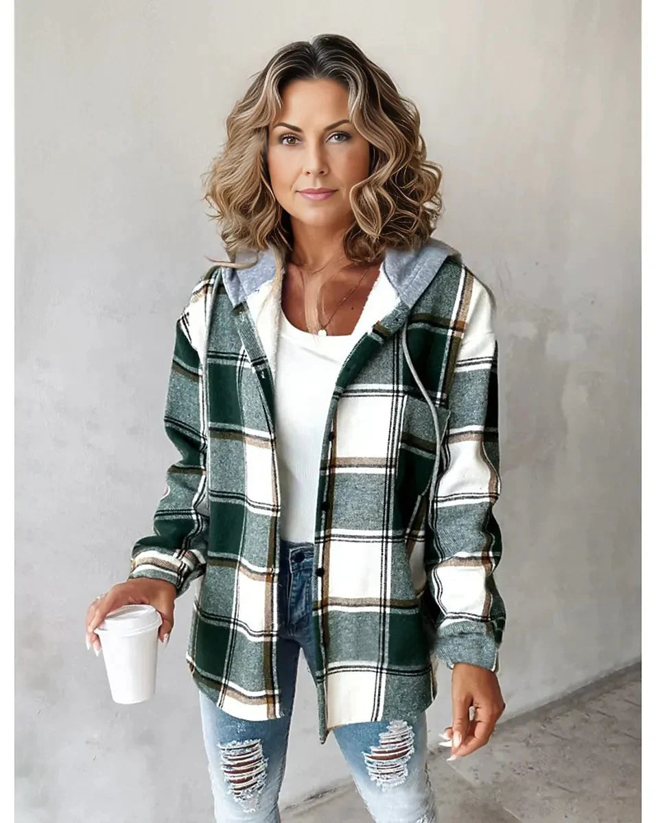 Women's Large Plaid jacket