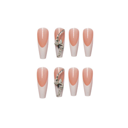 24 Piece French Ballet Manicure Press On Nails